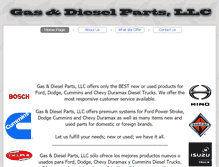 Tablet Screenshot of gasanddieselparts.com
